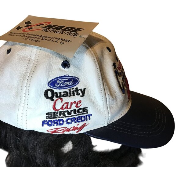 Vintage1999 NASCAR Winston Cup Champion #88 Leather Hat Ford Quality Care Racing - Picture 4 of 9